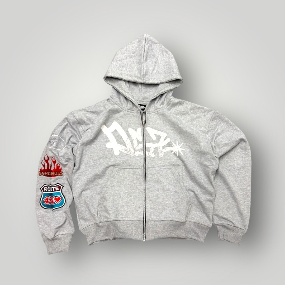DSZ Ash Grey Zip-Up
