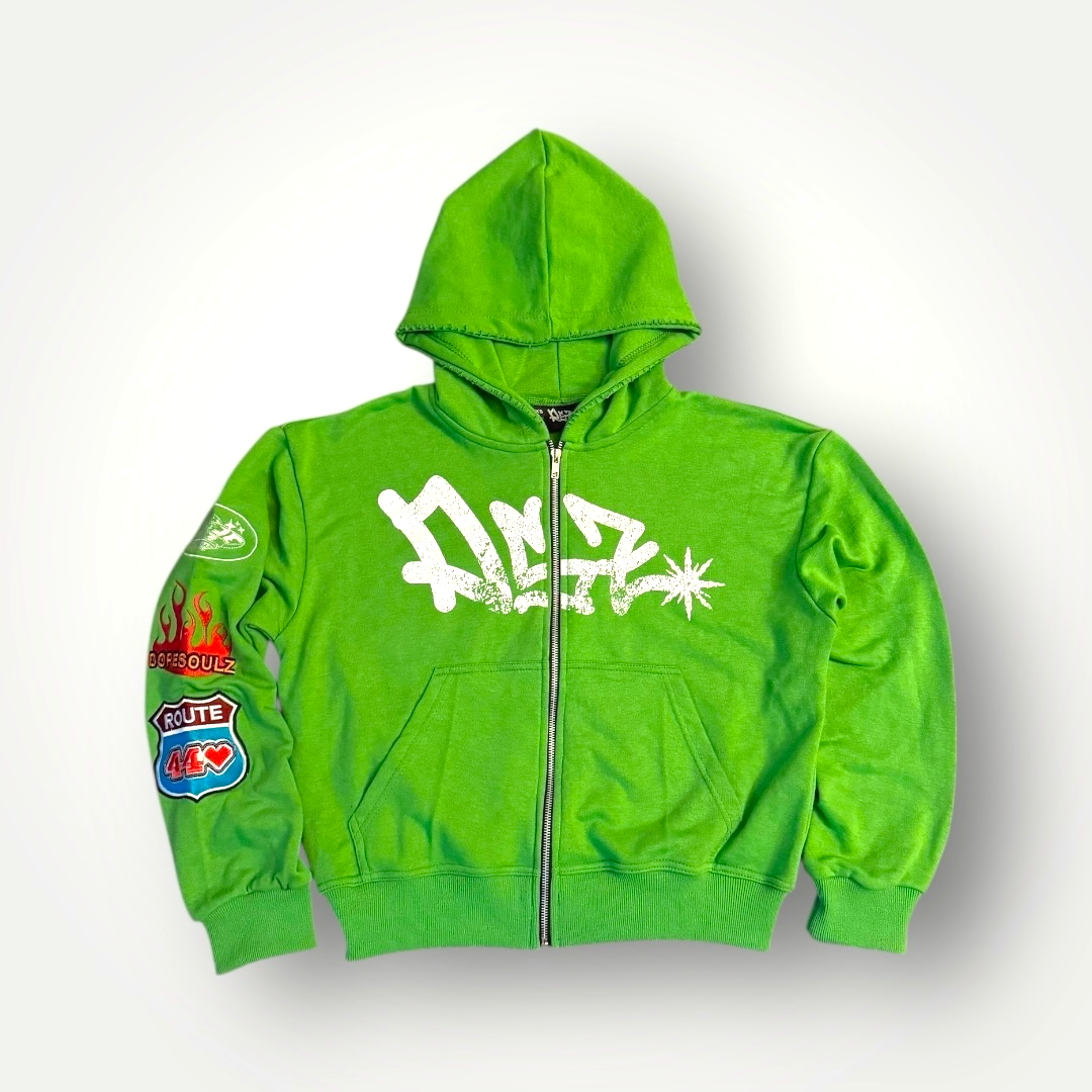 DSZ Slime Green Zip-Up