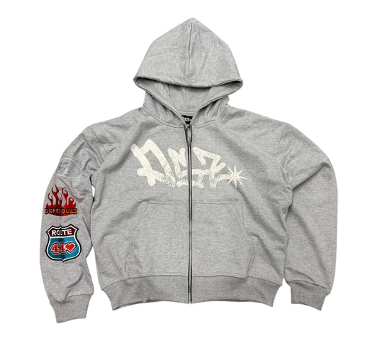 DSZ Ash Grey Zip-Up
